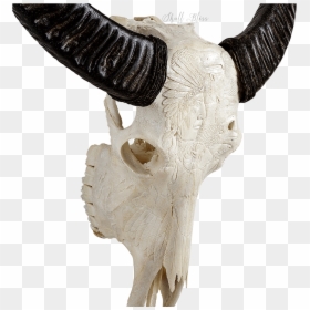 Indian Carving Buffalo, HD Png Download - goat skull png