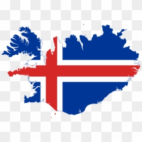 Iceland Flag And Map, HD Png Download - iceland flag png