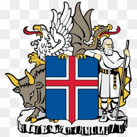 Iceland Coat Of Arms, HD Png Download - iceland flag png