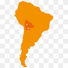 Latin America Map Black, HD Png Download - bolivia flag png