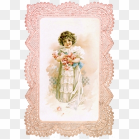 Декупажа Дети, HD Png Download - vintage girl png