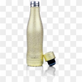 Glass Bottle, HD Png Download - gold champagne bottle png