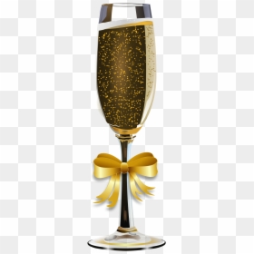 Gold Clipart Champagne Glass, HD Png Download - gold champagne bottle png