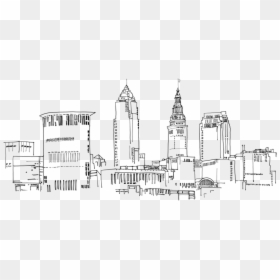 Cleveland Skyline Png, Transparent Png - cleveland skyline png