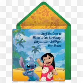 Lilo And Stitch Birthday Invitations, HD Png Download - stich png