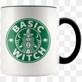 Basic Witch Starbucks Logo, HD Png Download - starbucks coffee cup png