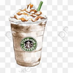 Starbucks Coffee Drawing, HD Png Download - starbucks coffee cup png