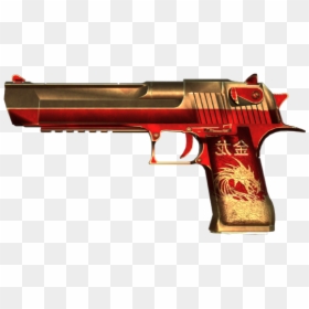 Desert Eagle Golden Dragon, HD Png Download - gold ak47 png