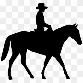 Clip Art Horse Riding, HD Png Download - cowgirl silhouette png