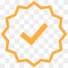 Verified Badge Png, Transparent Png - yellow check mark png