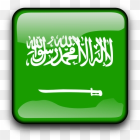 Saudi Arabia Flag Square, HD Png Download - saudi arabia flag png