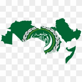 Arab League Flag Map, HD Png Download - saudi arabia flag png