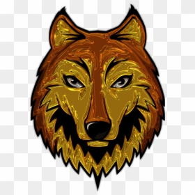 Simple Wolf Head Easy Drawing, HD Png Download - fox face png