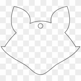Line Art, HD Png Download - fox face png