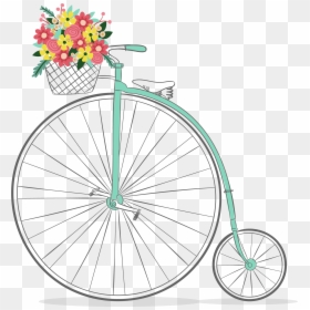 Clipart Bike, HD Png Download - shabby chic png