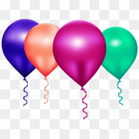 Birthday Balloon Images Transparent Background, HD Png Download - pink balloon png transparent background