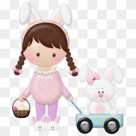 Easter Girl Clip Art, HD Png Download - shabby chic png