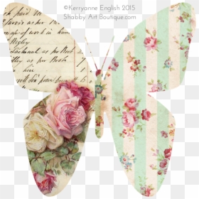 Beautiful Printable Butterfly S, HD Png Download - shabby chic png