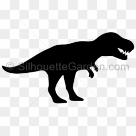 T Rex Silhouette Clip Art, HD Png Download - t rex silhouette png