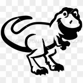 Free T Rex Embroidery, HD Png Download - t rex silhouette png