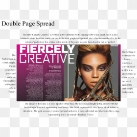 Magazine Double Page Spread Examples, HD Png Download - flyer model png