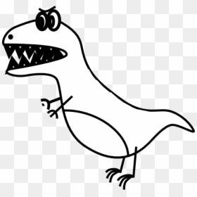 T Rex Simple Drawing, HD Png Download - t rex silhouette png