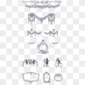 Drawing, HD Png Download - vintage ornament png