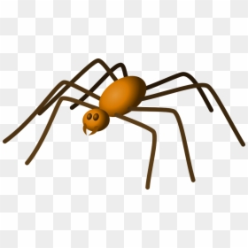 Brown Spider Clip Art, HD Png Download - spider clipart png