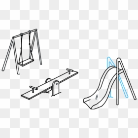 Easy To Draw Slide, HD Png Download - swing set png