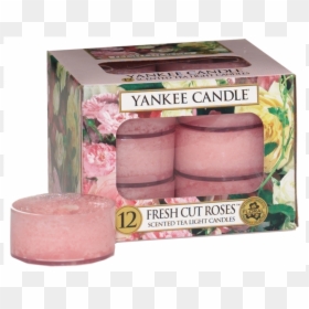 Yankee Candle Fresh Cut Roses Tea Lights, HD Png Download - yankee candle png