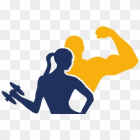 Fitness Club Logo Png, Transparent Png - workout silhouette png