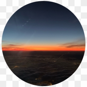 Aesthetic Circle Png, Transparent Png - sunset clipart png