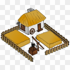 Medieval Farm Clipart, HD Png Download - small house png