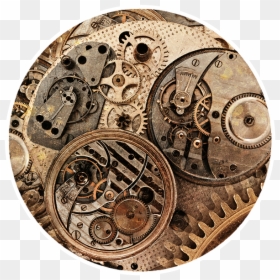 Mechanical Wheel Mural, HD Png Download - steampunk hat png
