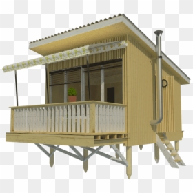 Shed Roof Cabin Plans With Loft, HD Png Download - small house png