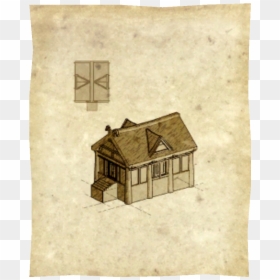 Skyrim House Floor Plan, HD Png Download - small house png