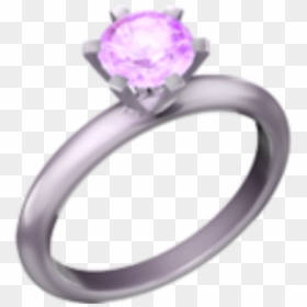Wedding Ring Emoji Transparent, HD Png Download - engagement ring clipart png