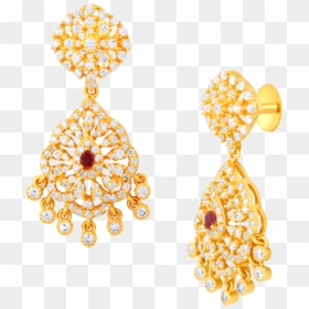 Gold Earring Png, Transparent Png - gold earring png