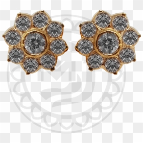 Circle, HD Png Download - gold earring png