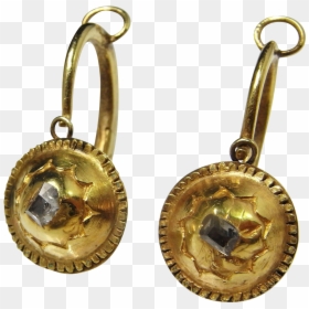 16th Century Earrings, HD Png Download - gold earring png