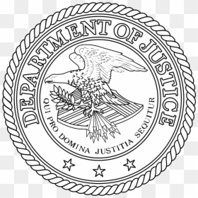 Department Of Justice Logo Black And White, HD Png Download - justice logo png