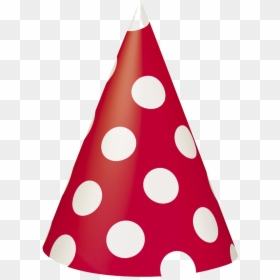 Red Birthday Hat Png, Transparent Png - party hat .png