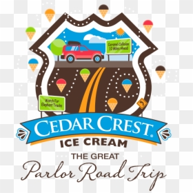 Cedar Crest Ice Cream, HD Png Download - road trip png
