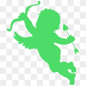 Easy Cupid Silhouette, HD Png Download - bow vector png
