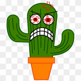 Cactus Cartoon Smile Transparent Background, HD Png Download - cartoon cactus png