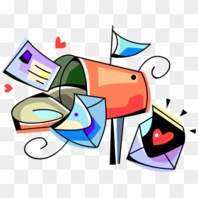Letter Cartoon Mailbox, HD Png Download - mail box png