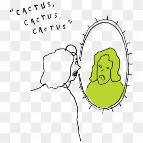 Drawing, HD Png Download - cartoon cactus png