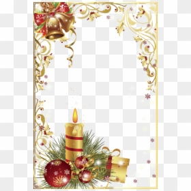 Christmas Program Background Design, HD Png Download - christmas lights frame png