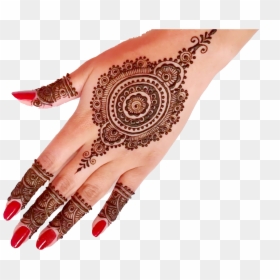 Transparent Mehndi Png - Bridal Mehndi Designs For Hands, Png Download ...