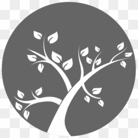 Circle Tree Logo Vector, HD Png Download - tree branch vector png